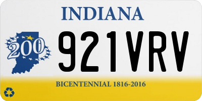 IN license plate 921VRV
