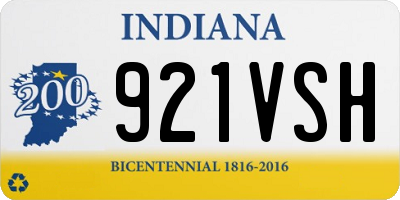 IN license plate 921VSH