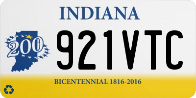 IN license plate 921VTC