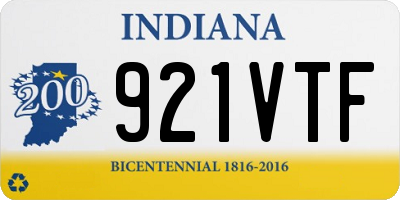 IN license plate 921VTF
