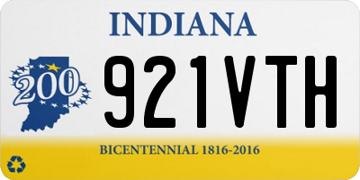 IN license plate 921VTH