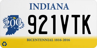 IN license plate 921VTK