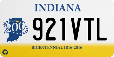 IN license plate 921VTL