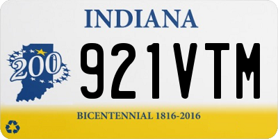 IN license plate 921VTM