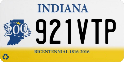 IN license plate 921VTP