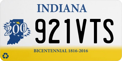 IN license plate 921VTS