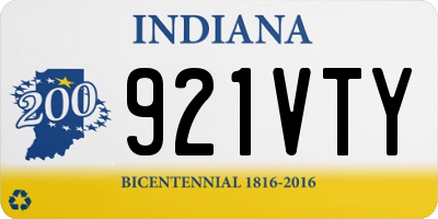 IN license plate 921VTY
