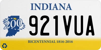 IN license plate 921VUA