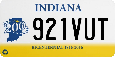 IN license plate 921VUT