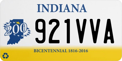 IN license plate 921VVA