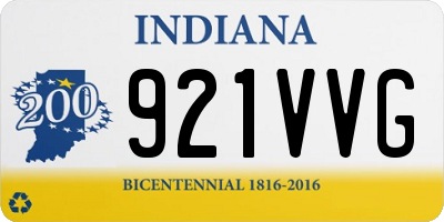 IN license plate 921VVG