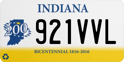 IN license plate 921VVL