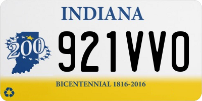 IN license plate 921VVO