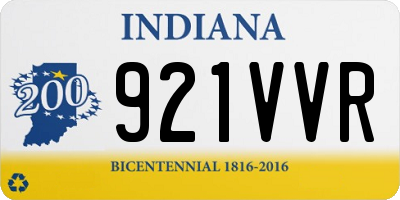 IN license plate 921VVR