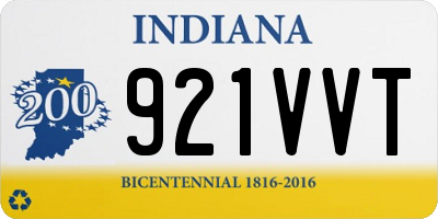 IN license plate 921VVT