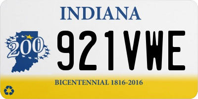 IN license plate 921VWE