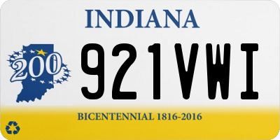 IN license plate 921VWI