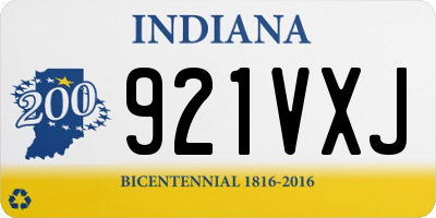 IN license plate 921VXJ