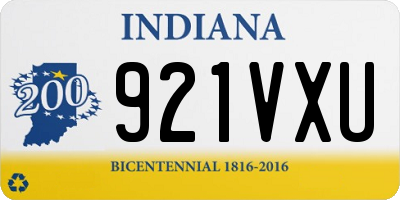 IN license plate 921VXU