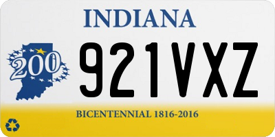IN license plate 921VXZ