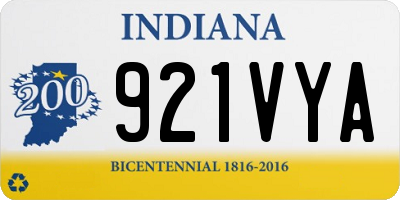 IN license plate 921VYA