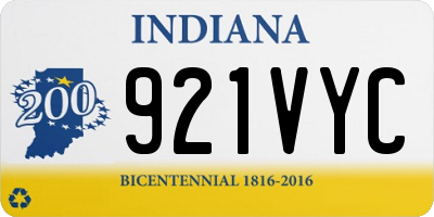 IN license plate 921VYC