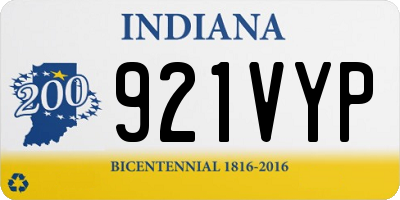 IN license plate 921VYP