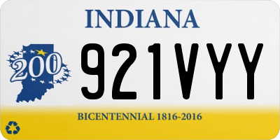 IN license plate 921VYY