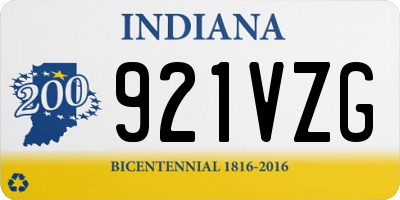 IN license plate 921VZG