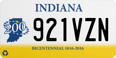 IN license plate 921VZN