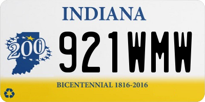 IN license plate 921WMW