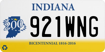 IN license plate 921WNG
