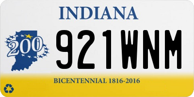 IN license plate 921WNM