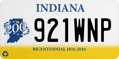IN license plate 921WNP