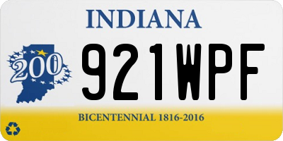 IN license plate 921WPF