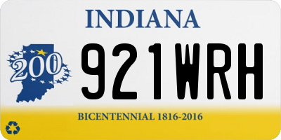 IN license plate 921WRH