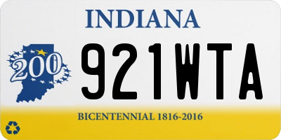 IN license plate 921WTA