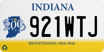 IN license plate 921WTJ