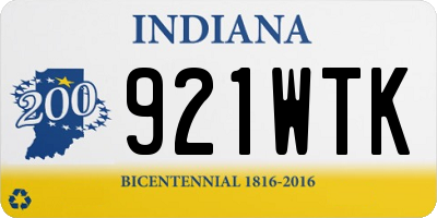 IN license plate 921WTK