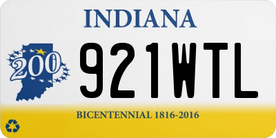 IN license plate 921WTL