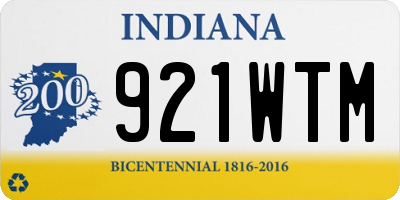 IN license plate 921WTM