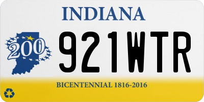 IN license plate 921WTR