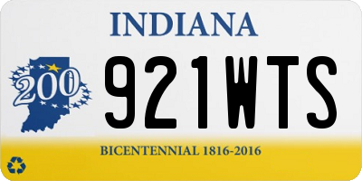 IN license plate 921WTS