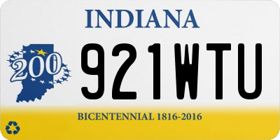 IN license plate 921WTU