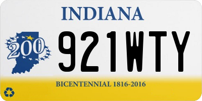 IN license plate 921WTY
