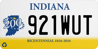 IN license plate 921WUT