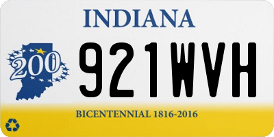 IN license plate 921WVH