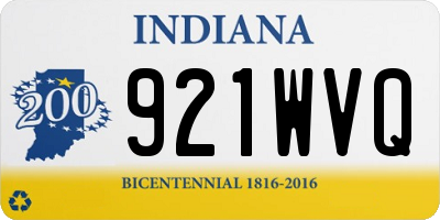 IN license plate 921WVQ