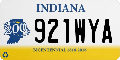 IN license plate 921WYA