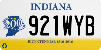 IN license plate 921WYB